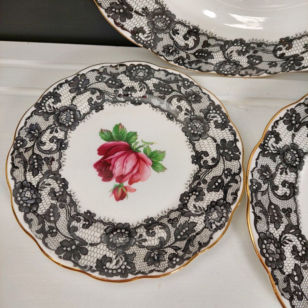 Royal Albert SENORITA "imperfect" 3 Pc Plate Set 1 Dinner, 1 Lunch, 1 Side - The URBANARY Home and Garden