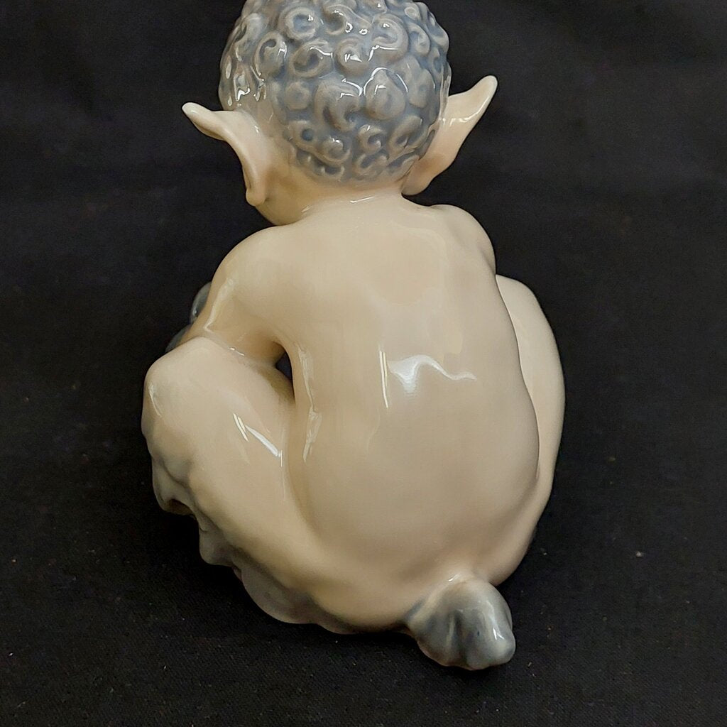 Royal Copenhagen FAUN (Satyr, Pan) AND SNAKE Figurine by Christian Thomsen