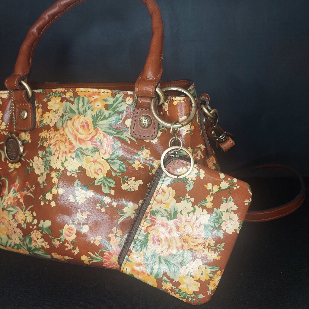 Patricia Nash Leather Handbag in Antique Rose Pattern - The URBANARY Home and Garden