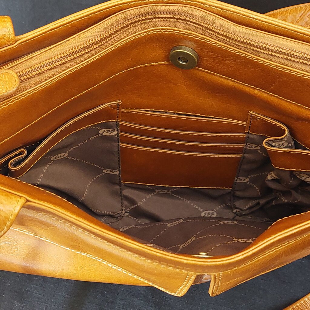 Derek Alexander CANADA Leather Twin Shoulder Strap Tote - The URBANARY Home and Garden