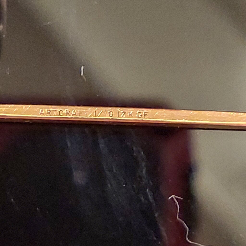 1930s Art-craft Eyeglasses 12k Gold Filled Wire Rim Cable Temple - The URBANARY Home and Garden