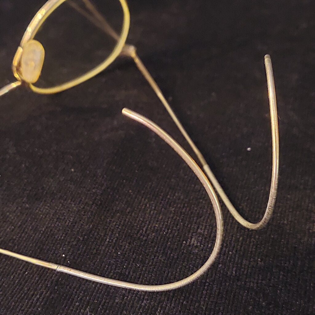 1930s Art-craft Eyeglasses 12k Gold Filled Wire Rim Cable Temple - The URBANARY Home and Garden