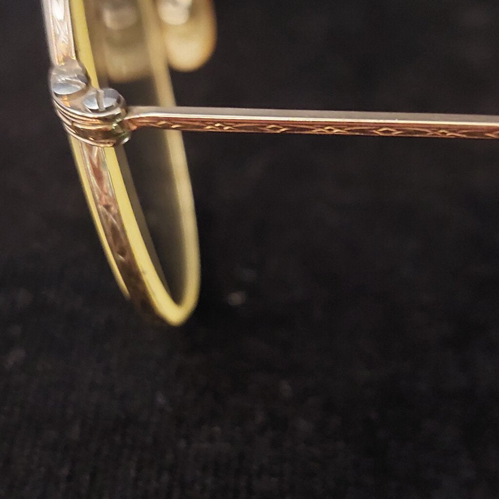 1930s Art-craft Eyeglasses 12k Gold Filled Wire Rim Cable Temple - The URBANARY Home and Garden