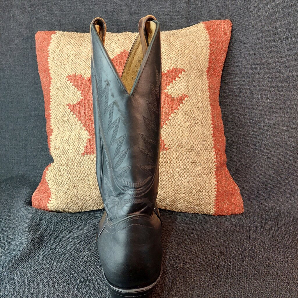 Boulet Black Western Work Book #8120 CSA Steel Toe - The URBANARY Home and Garden