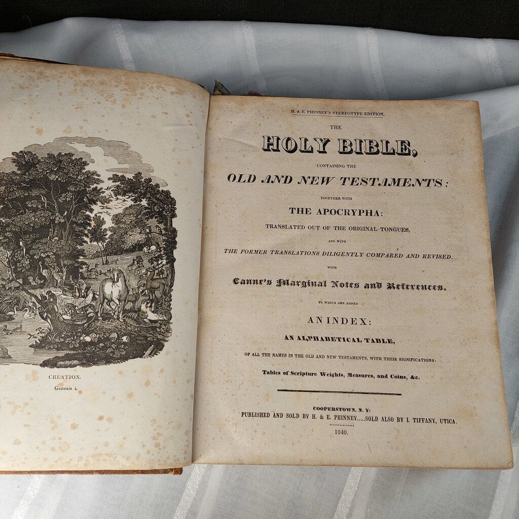 Antique Henry Phinney Holy Bible