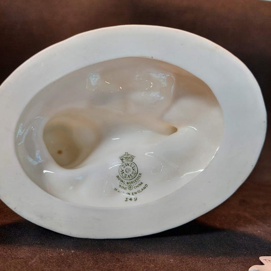 Royal Worcester Mermaid Merman 349 Blanc de Chine Salt Cellar Porcelain Figurine