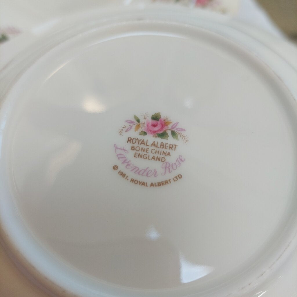 Royal Albert Lavender Rose - 4 Rimmed Soup Bowls - Never Used