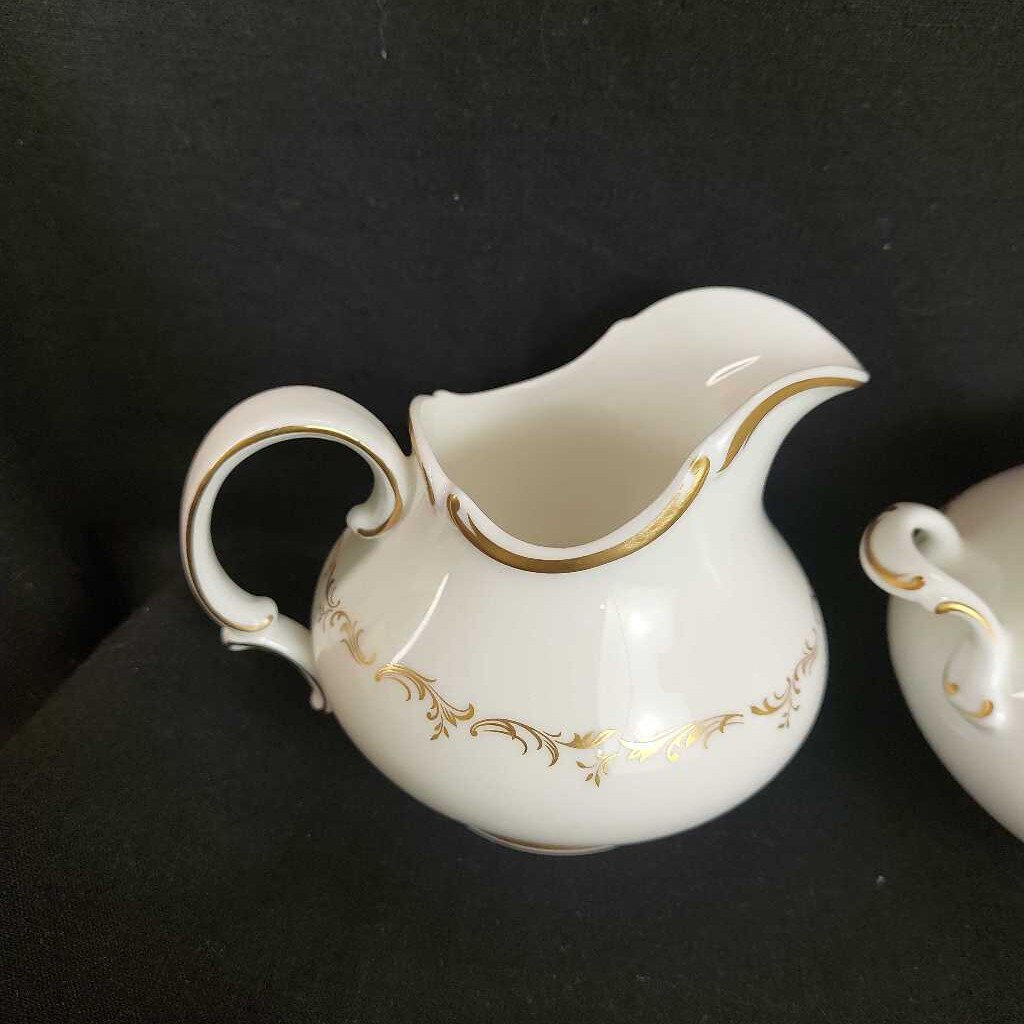 RARE RICHELIEU Royal Doulton H4957 Cream and Sugar (Iid missing)