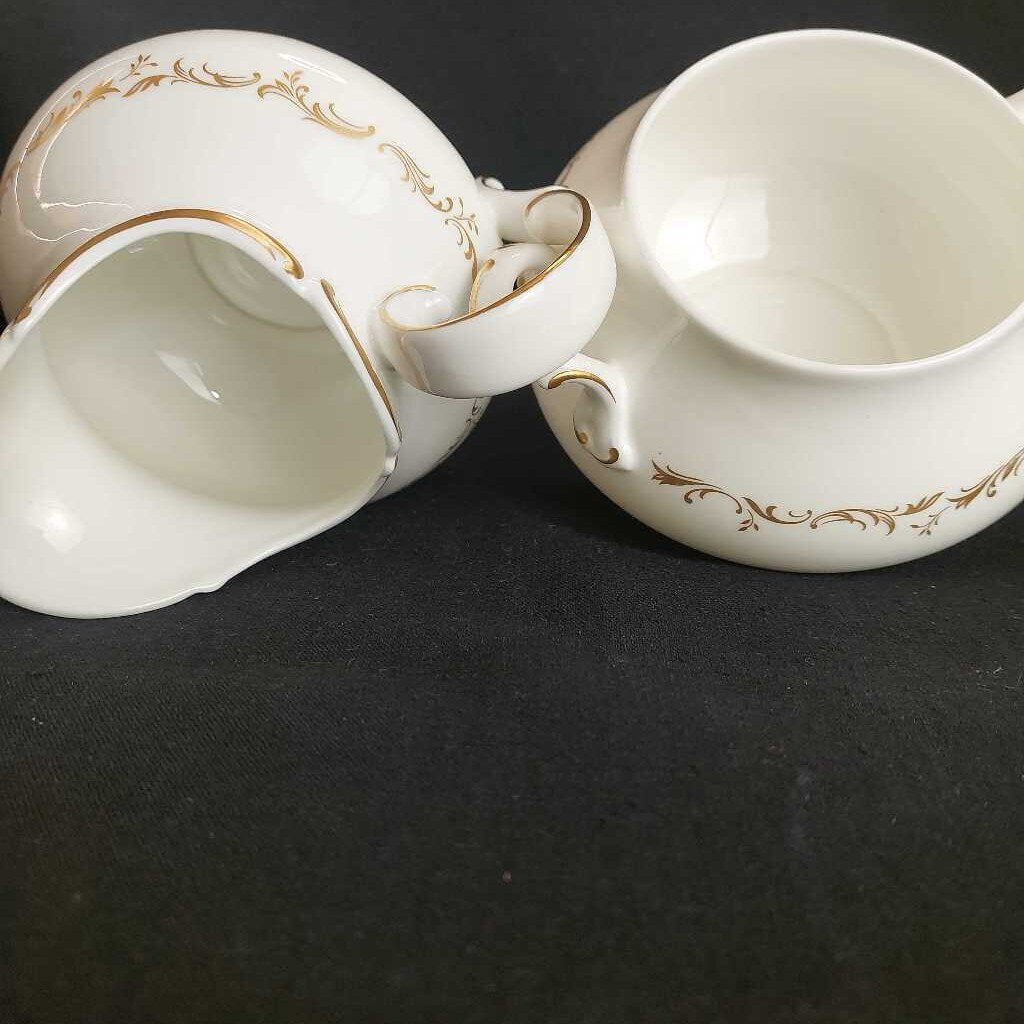 RARE RICHELIEU Royal Doulton H4957 Cream and Sugar (Iid missing)