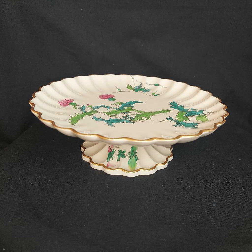Antique COPELAND Polychrome Compote Dish 1857-1867 - The URBANARY Home and Garden