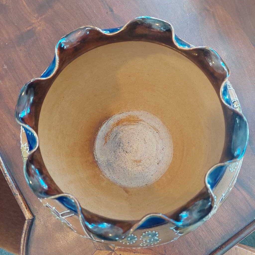 1902-1914 ROYAL DOULTON Lambeth Jardineire (Planter) Signed PP Helena Pennett - The URBANARY Home and Garden