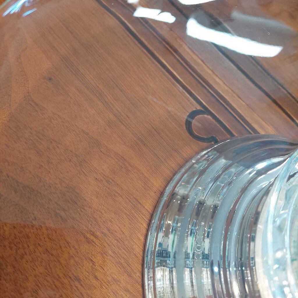 Vintage Glass Lazy Susan Cake Stand EP Silver urbanary.ca