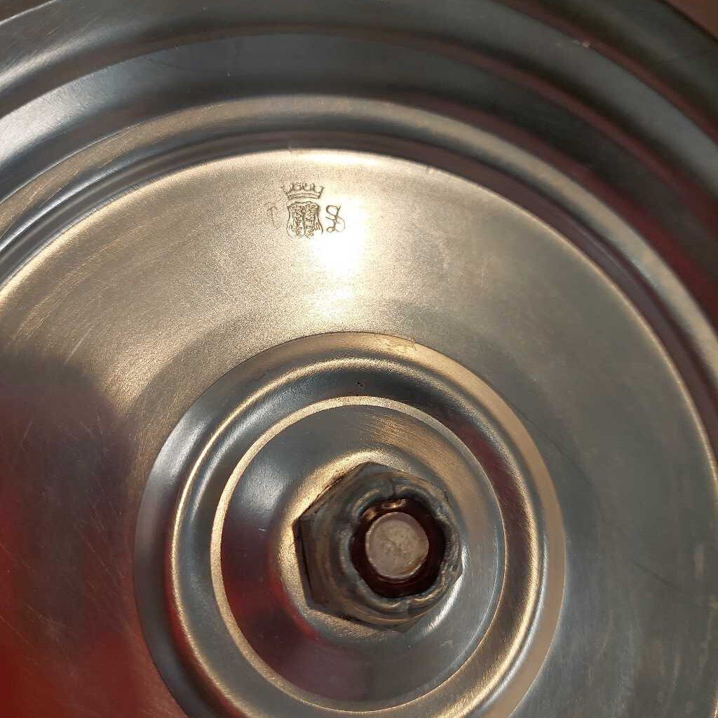 Vintage Glass Lazy Susan Cake Stand EP Silver urbanary.ca
