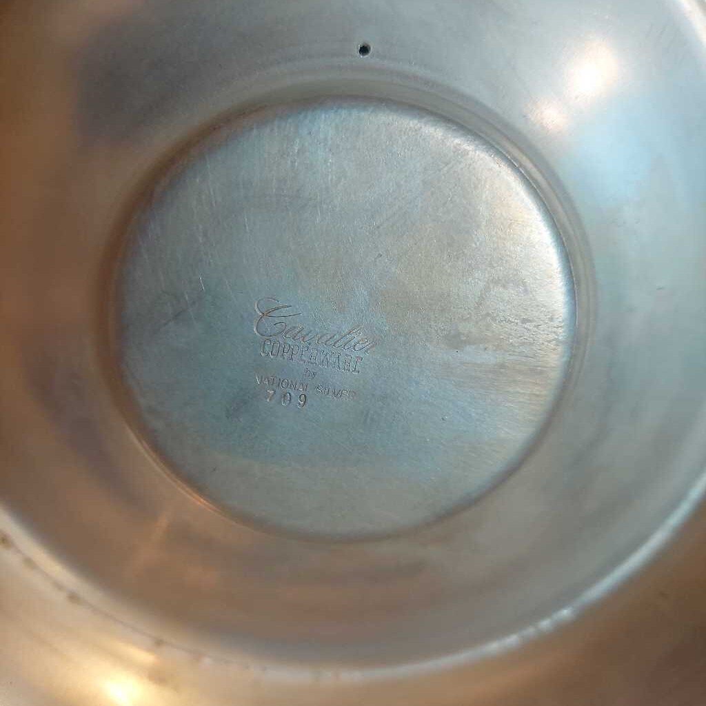 1950s National Silver Co. Silver On Copper ICE BUCKET w. Vacuum Glass Liner urbanary.ca
