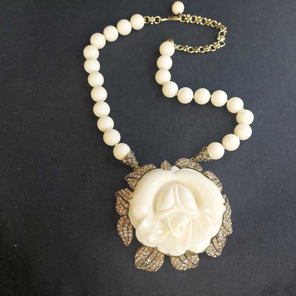 Heidi Daus Bead Necklace Large Pendant