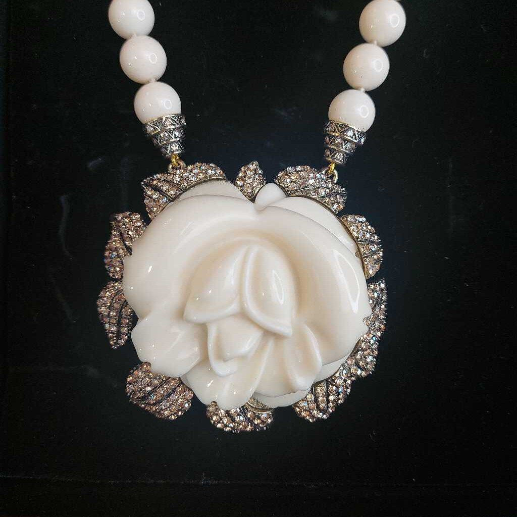 Heidi Daus Bead Necklace Large Pendant