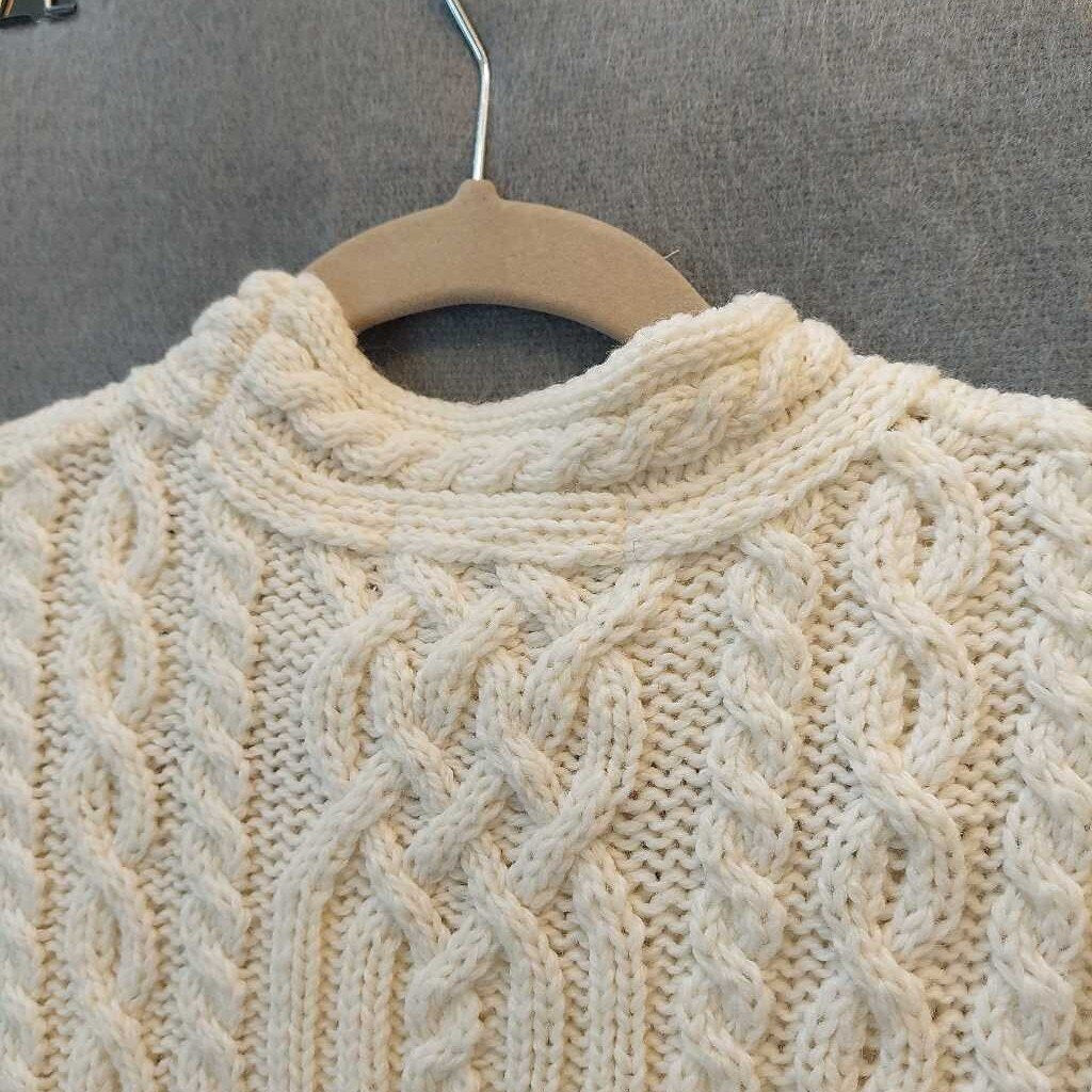 As New 100% Merino Wool Cable Knit Long Sleeve Dress Irish Store Ireland - The URBANARY Home and Garden