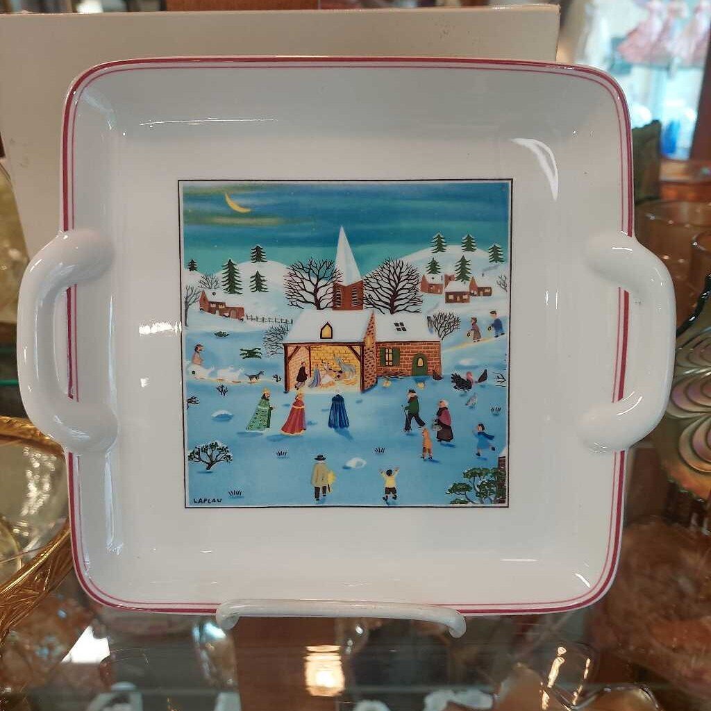 Villeroy & Boch Square Cake Platter Naif Christmas Boxed