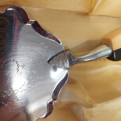 1940 Solingen Art Deco Cake Servers and 6 Forks w. Bakelite Handles