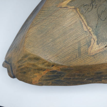 1979 Signed Simon Charlie Coast Salish Cowichan Tribes Carved Halibut Bowl