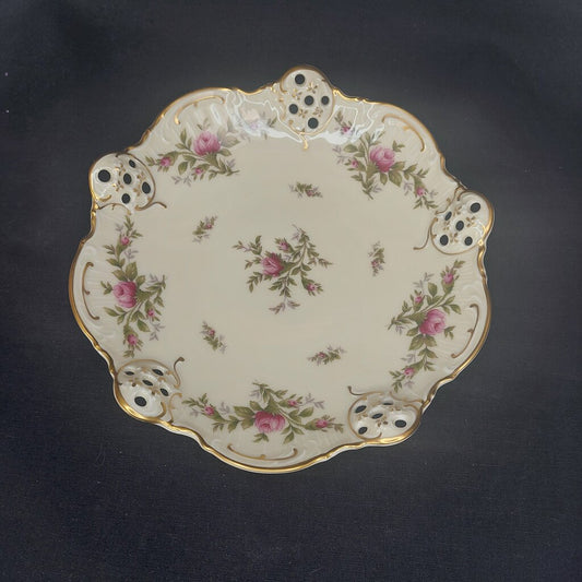 Rosenthal Moss Rose Mooserose  1938-52 Openwork Dish Moliere Series 2948 58