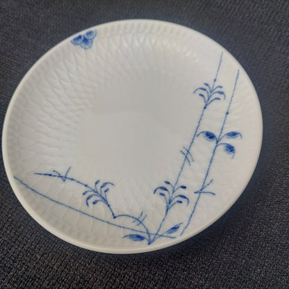 Royal Copenhagen Blue Palmette Cup and Plate Boxed Pre-owned Unused