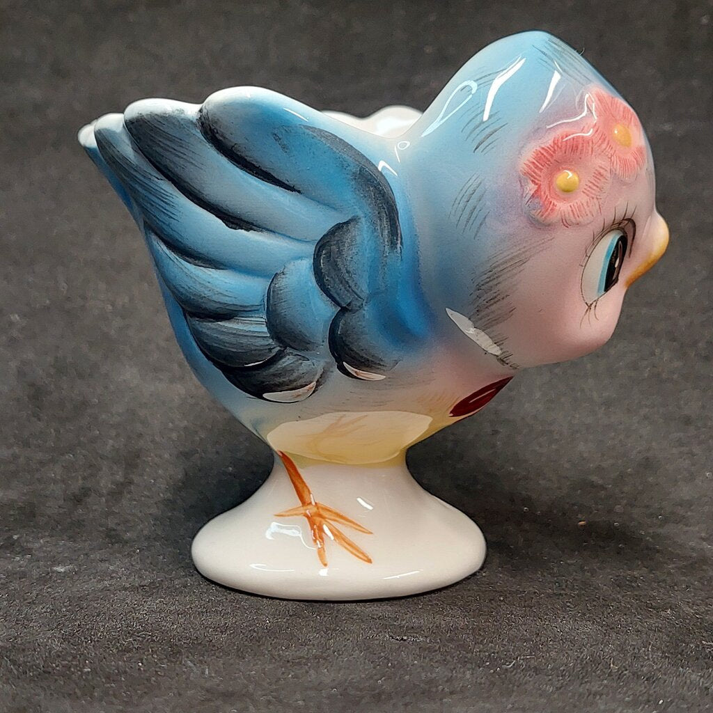 1950 Lefton Bluebird Egg Cup and ESD Bluebird Bowl 7025 Japan