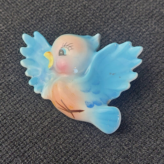 1950-60s Lefton Bluebird Wall Plaque Smallest One in Set ONLY