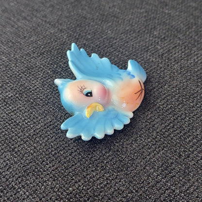 1950-60s Lefton Bluebird Wall Plaque Smallest One in Set ONLY
