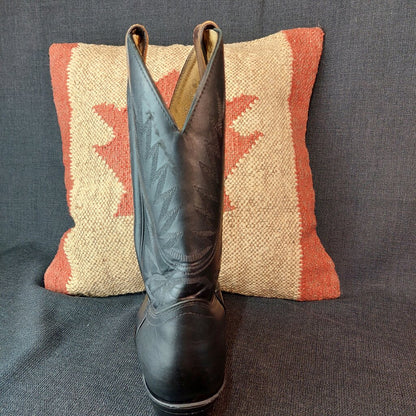 Boulet Black Western Work Book #8120 CSA Steel Toe - The URBANARY Home and Garden