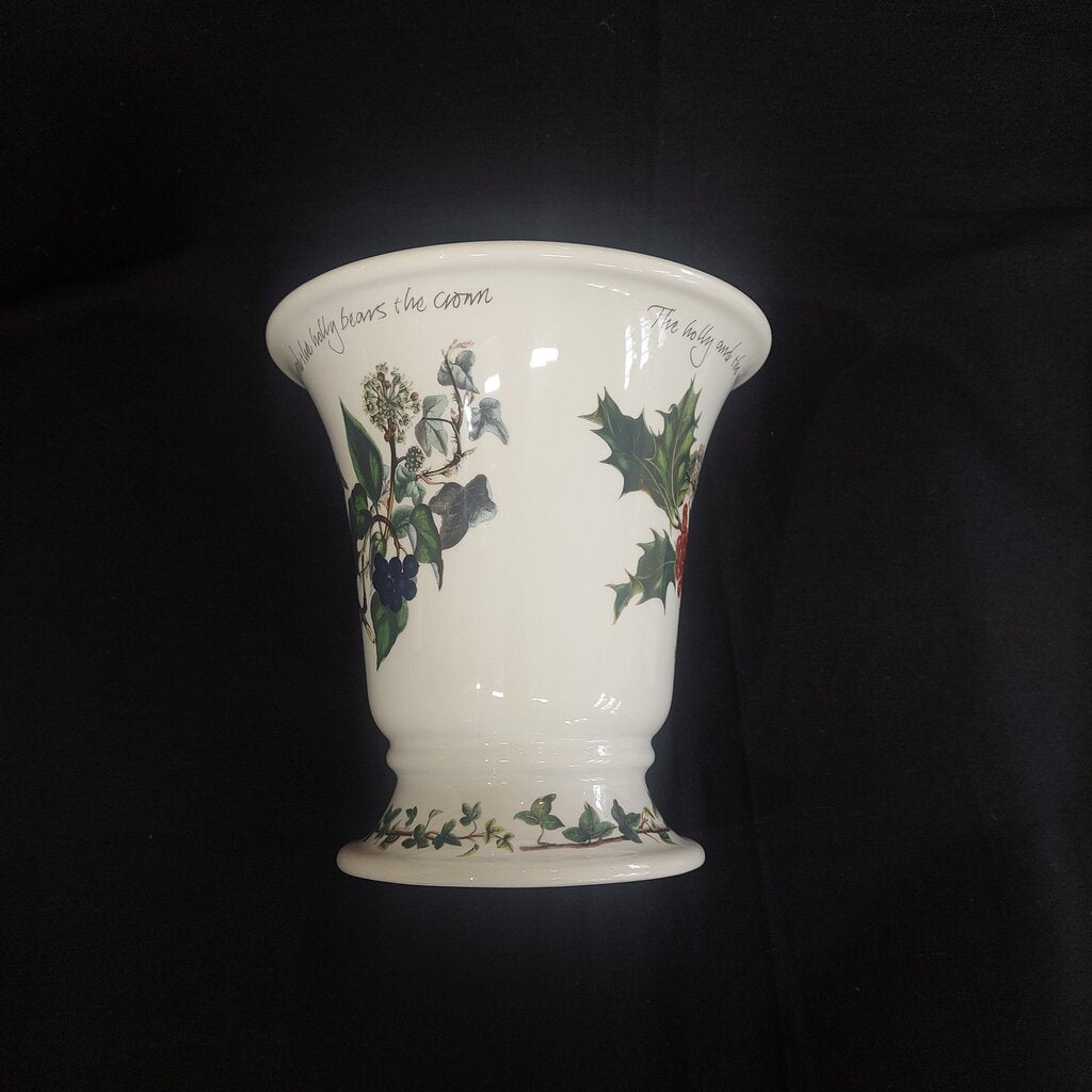 Portmeirion The Holly & The Ivy Cachepot / Plant Pot / Vase