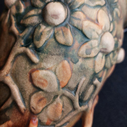 1920-33 Weller Art Pottery Art Nouveau Chalice Banyan Tree Vase Weller Woodcraft Line