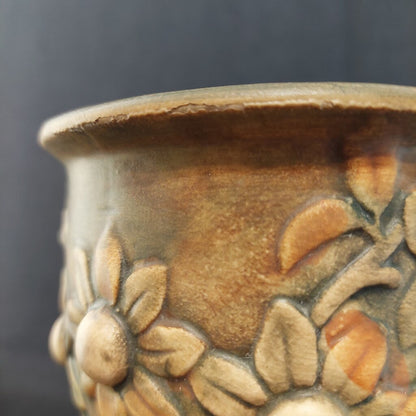 1920-33 Weller Art Pottery Art Nouveau Chalice Banyan Tree Vase Weller Woodcraft Line