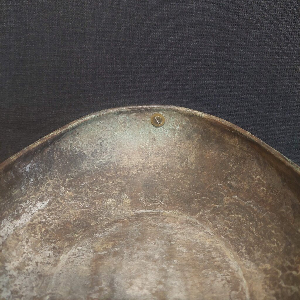 Vintage Bronze Kashkul Dervish Begging Bowl Oval Sufi Islamic Art w/ Two Handles - The URBANARY Home and Garden