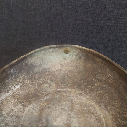 Vintage Bronze Kashkul Dervish Begging Bowl Oval Sufi Islamic Art w/ Two Handles - The URBANARY Home and Garden