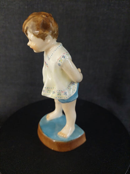 Vintage Royal Worcester "Tommy" Figurine 2913 F.G. Doughty Modelled 4 1/4 in tall 1950s - The URBANARY Home and Garden