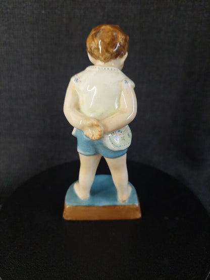 Vintage Royal Worcester "Tommy" Figurine 2913 F.G. Doughty Modelled 4 1/4 in tall 1950s - The URBANARY Home and Garden