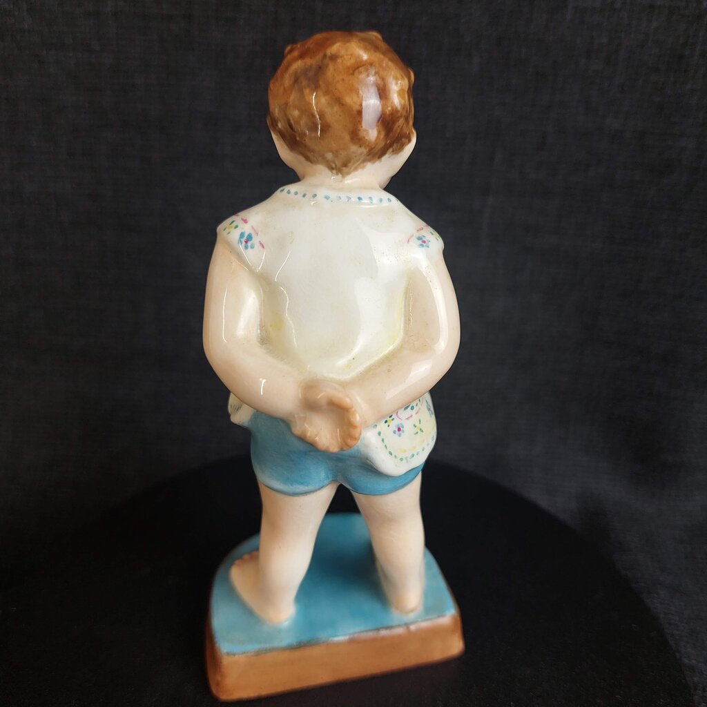 Vintage Royal Worcester "Tommy" Figurine 2913 F.G. Doughty Modelled 4 1/4 in tall 1950s - The URBANARY Home and Garden