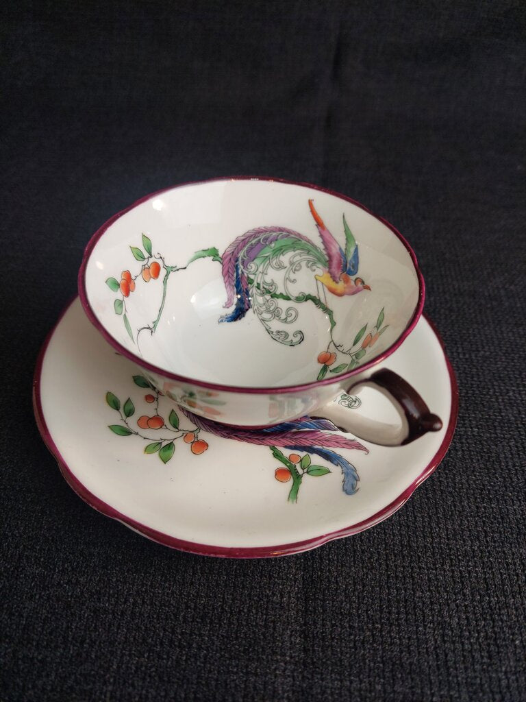 1923-1933 Paragon Star Bird of Paradise Tea Cup and Saucer - The URBANARY Home and Garden