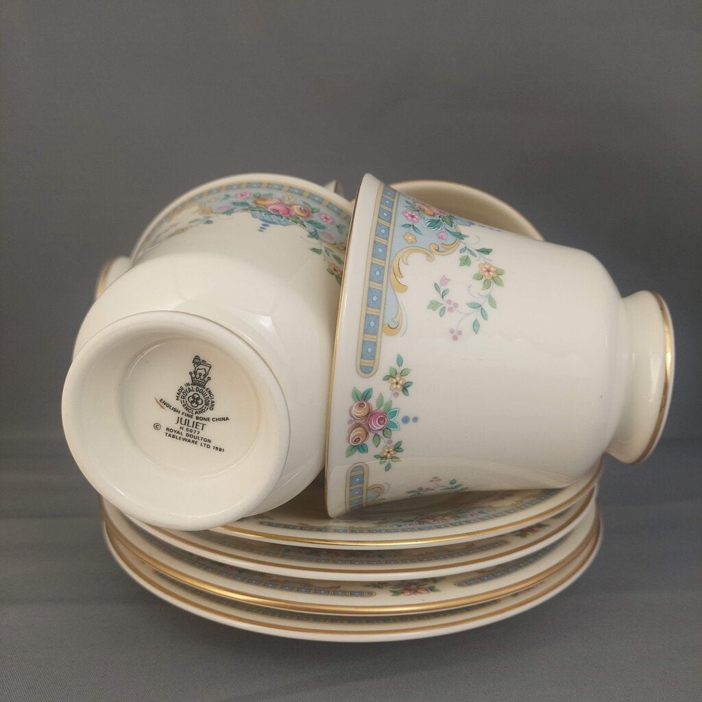 Royal Doulton Juliet N5077 Cup and Saucer Set Romance Series Bridal China