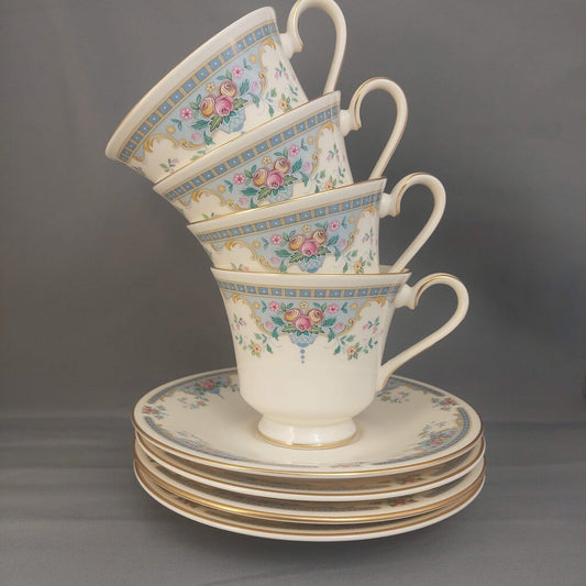 Royal Doulton Juliet N5077 Cup and Saucer Set Romance Series Bridal China