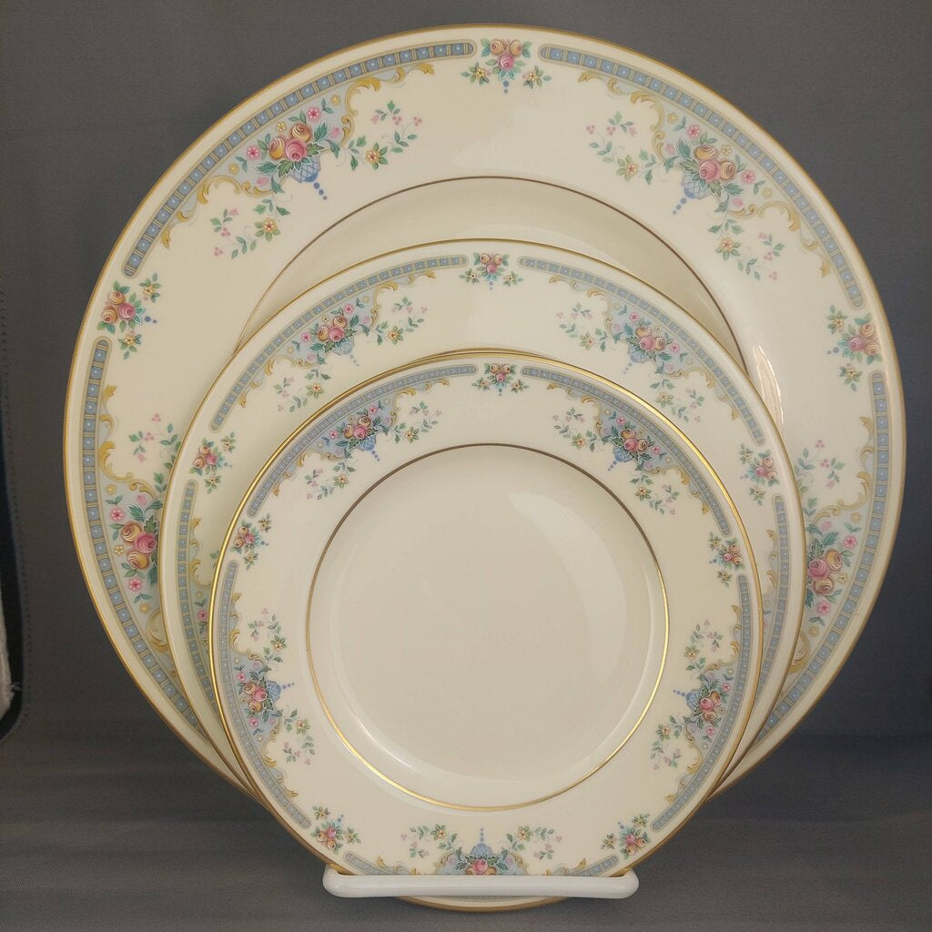 Royal Doulton Juliet N5077 3 Pc. Pl. Setting - Dinner Lunch Side Plates Romance Coll.