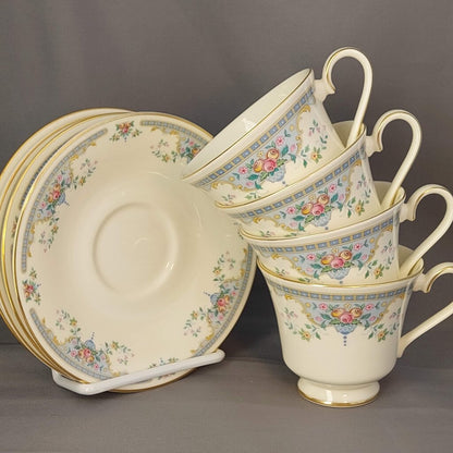 Royal Doulton Juliet N5077 Cup and Saucer Set Romance Series Bridal China
