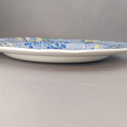 Spode Blue Chintz Dinner Plates 10 1/2 inch (Pair) -10.5 inch, MW DW Safe, Made in England