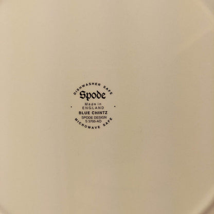 Spode Blue Chintz Dinner Plates 10 1/2 inch (Pair) -10.5 inch, MW DW Safe, Made in England