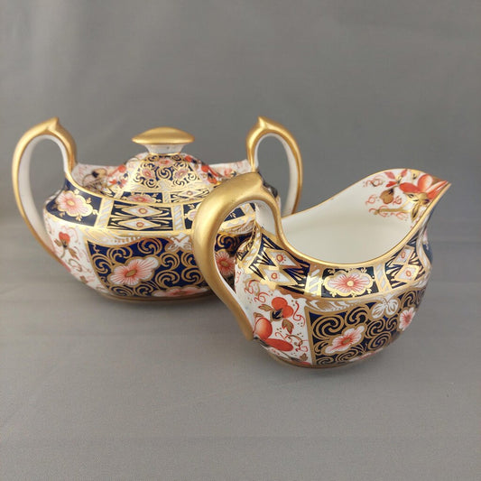 Paragon Star England Imari Pattern Creamer and Lidded Sugar Bowl