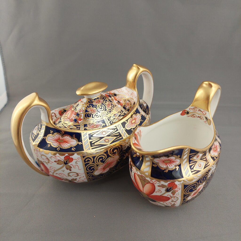 Paragon Star England Imari Pattern Creamer and Lidded Sugar Bowl