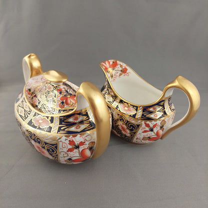 Paragon Star England Imari Pattern Creamer and Lidded Sugar Bowl