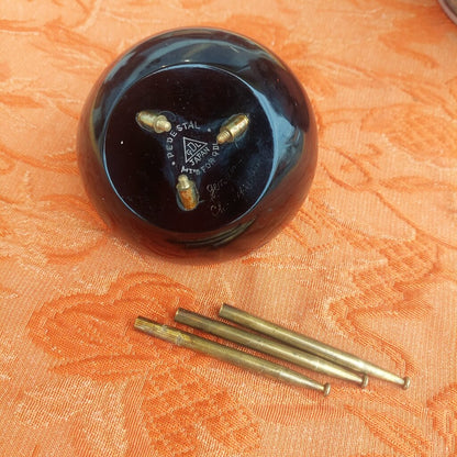 1950s Japan Cherrywood UFO Shaped Desktop Lighter VTG Retro