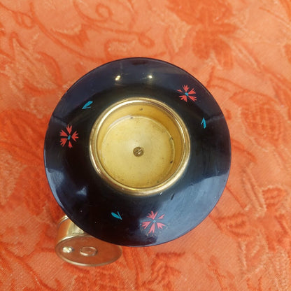 1950s Japan Cherrywood UFO Shaped Desktop Lighter VTG Retro